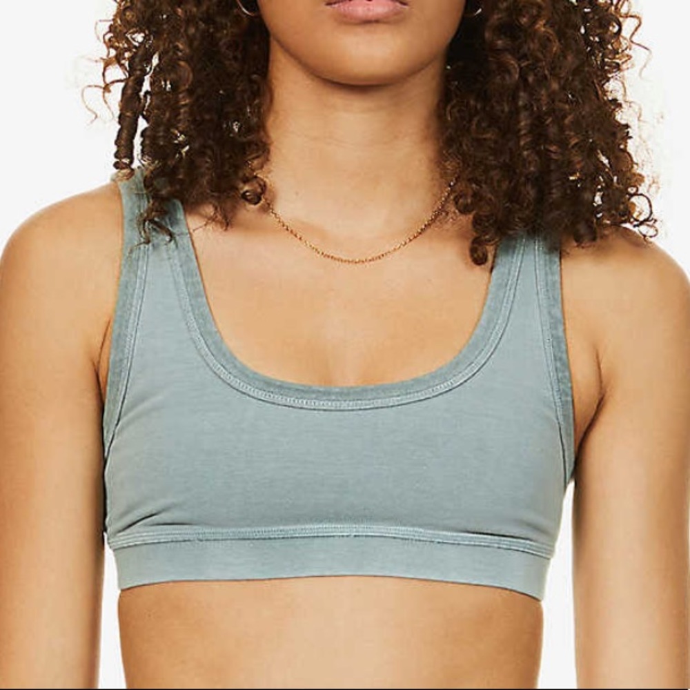 OUTDOOR SCOOP NECK BRALETTE Blue Chalk
